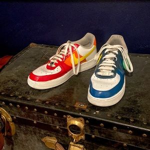 Nike Air Force One - Sun and Rain - Size US Mens 9 - Custom Hand Painted